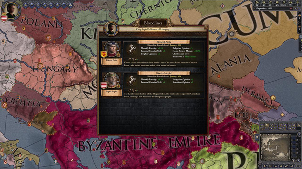 Bloodlines was on display against a map